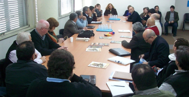 Autoridades de CEPBA junto al nuevo Presidente de FOGABA
